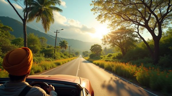 Comment voyager en toute sécurité avec une voiture et un chauffeur en Inde du Sud
